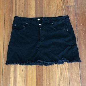 American Eagle Black Denim Skirt